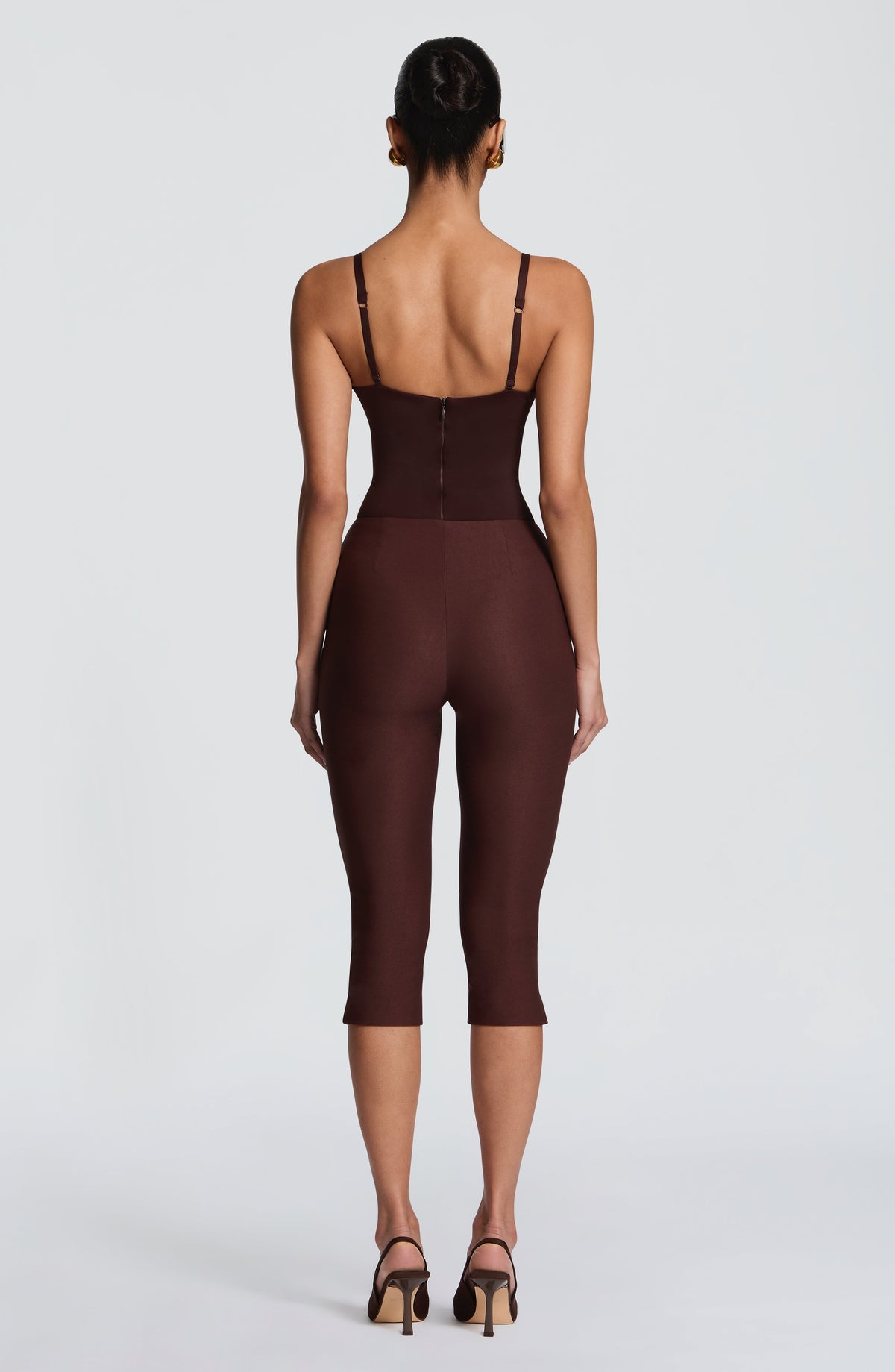 Velma Capri Pants - Plum Brown