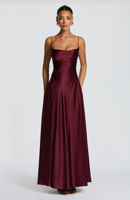 Adelina Maxi Dress - Cherry Lacquer Dress XS Babyboo Fashion Premium Exclusive Design