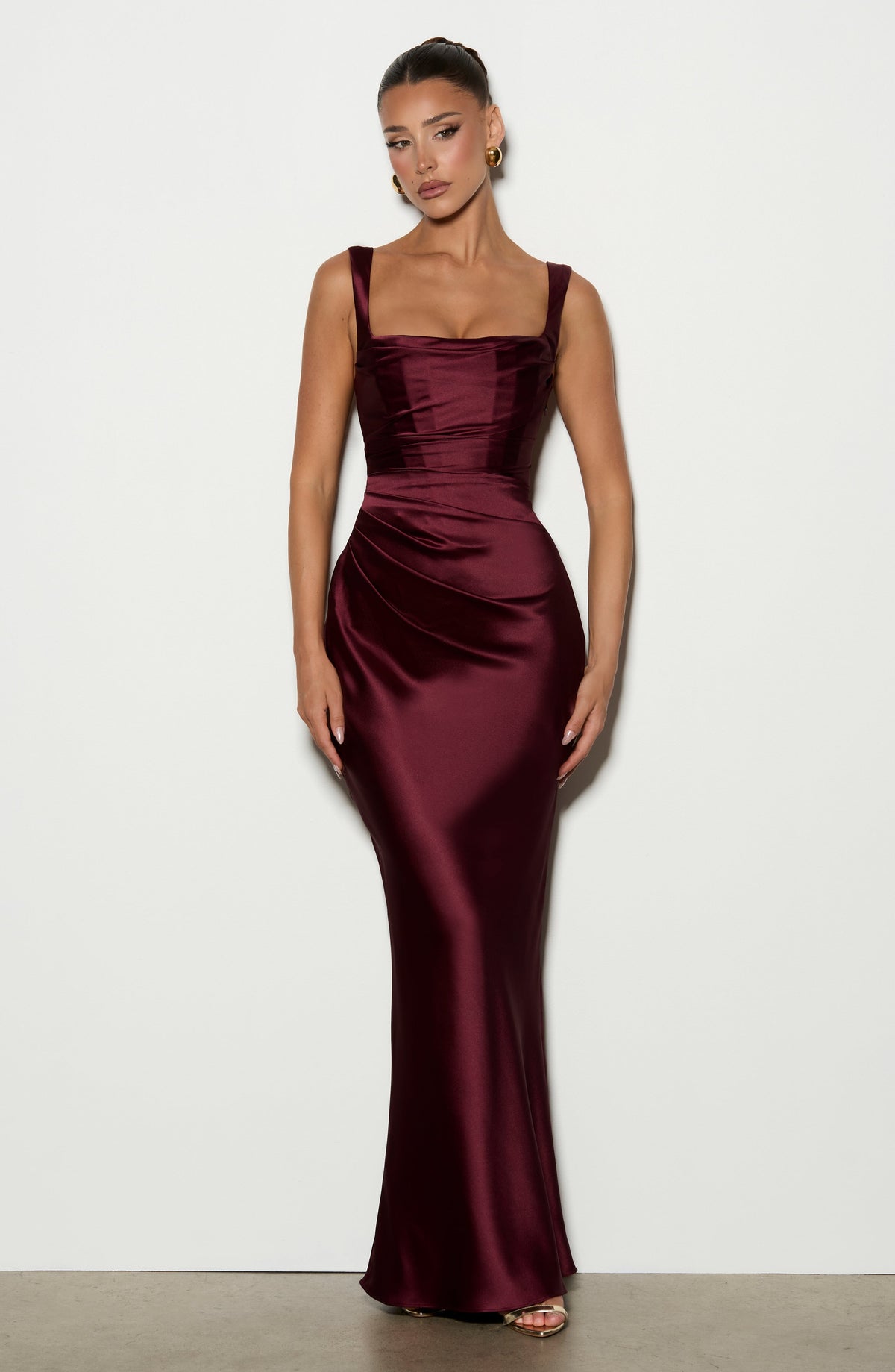 Calanthe Maxi Dress - Cherry Lacquer Dress XS Babyboo Fashion Premium Exclusive Design