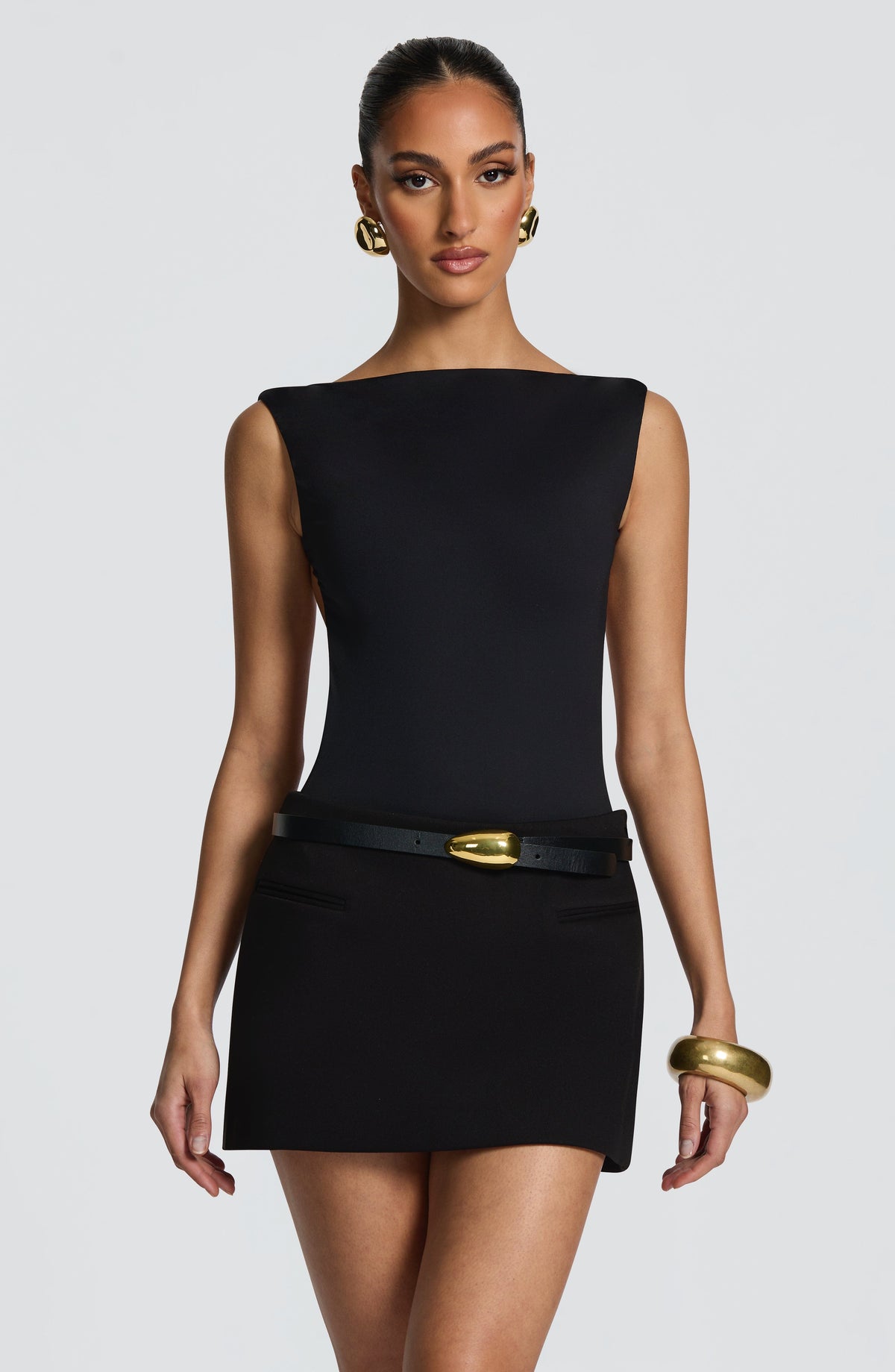 Edna Mini Skirt - Black Skirt Babyboo Fashion Premium Exclusive Design