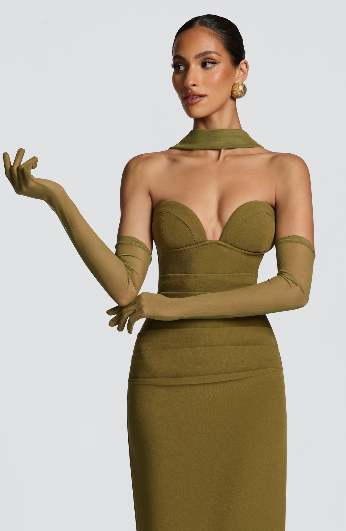 Eli Gloves - Deep Olive Accessories Babyboo Fashion Premium Exclusive Design