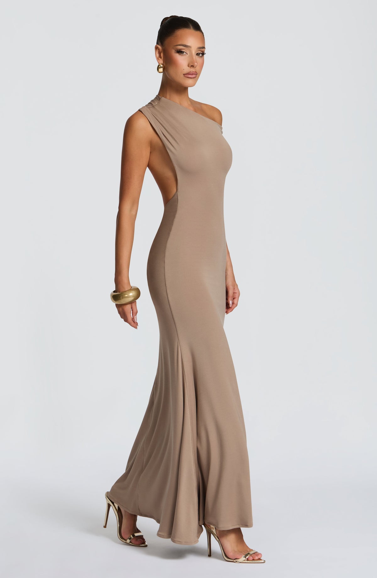 Fiora Maxi Dress - Stone Dress Babyboo Fashion Premium Exclusive Design
