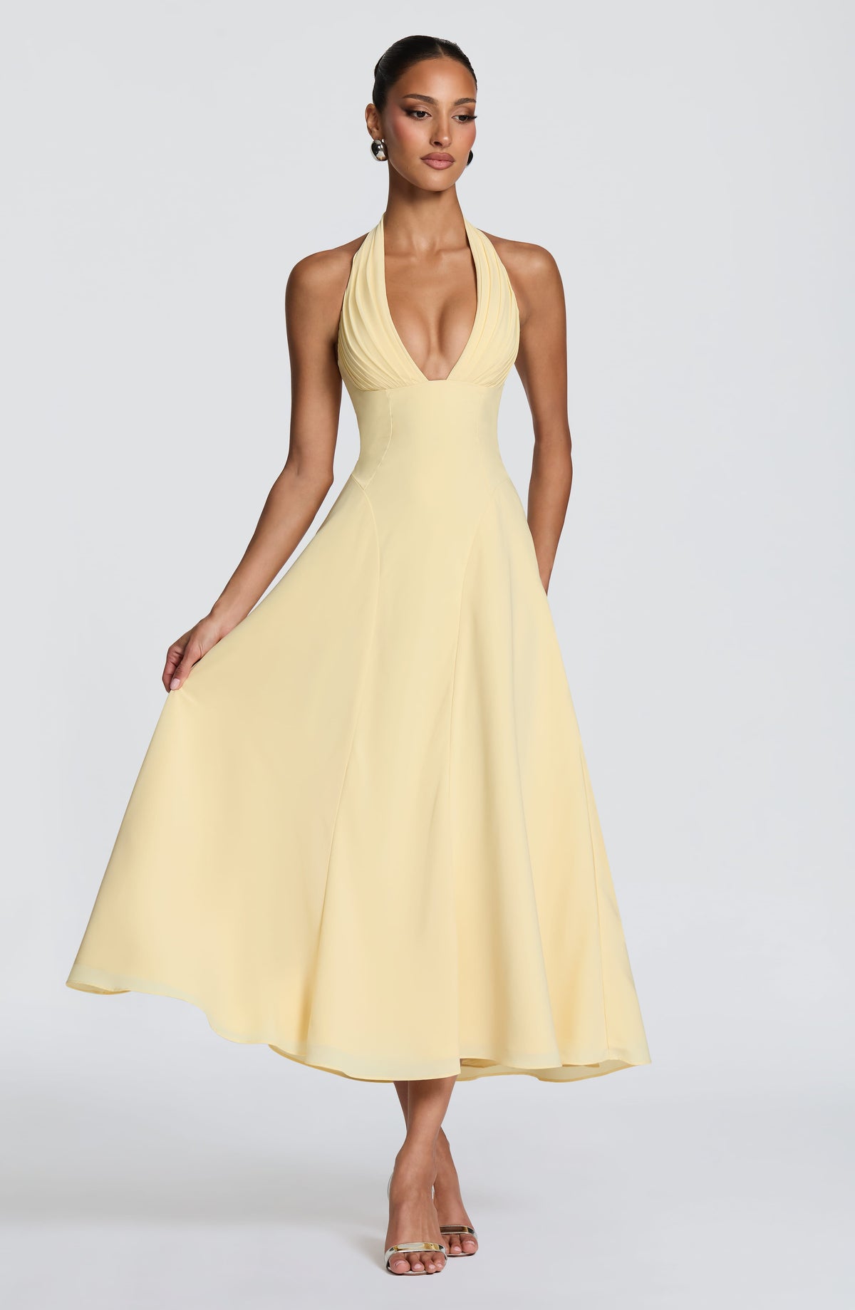 Hayden Midi Dress - Lemon Dress XS Babyboo Fashion Premium Exclusive Design