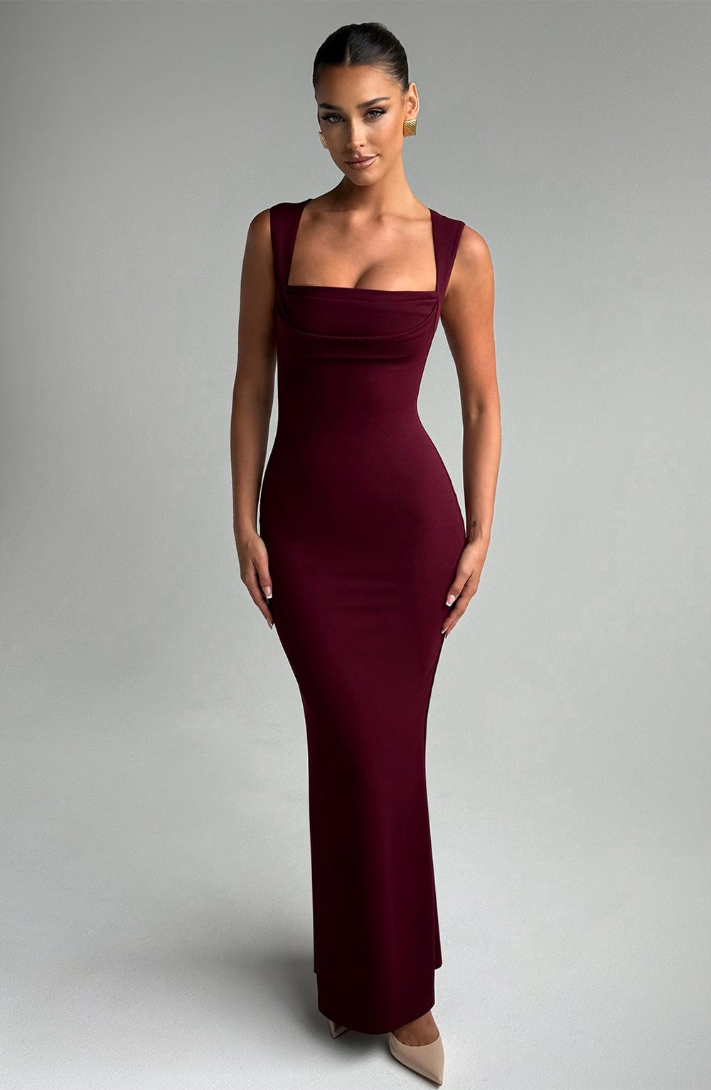 Helena Maxi Dress - Cherry Lacquer Dress Babyboo Fashion Premium Exclusive Design