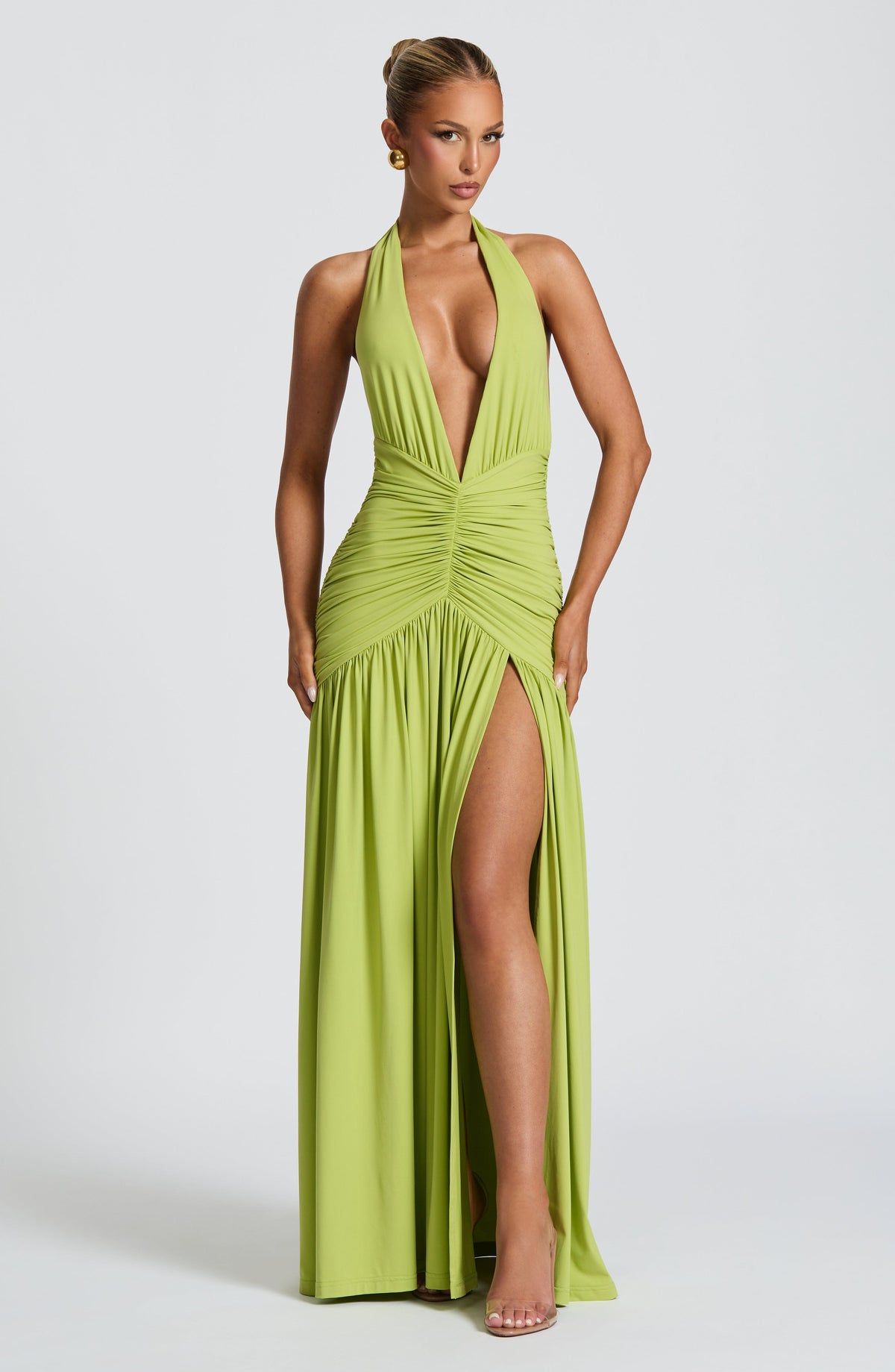 Melania Maxi Dress - Olive Dress Babyboo Fashion Premium Exclusive Design