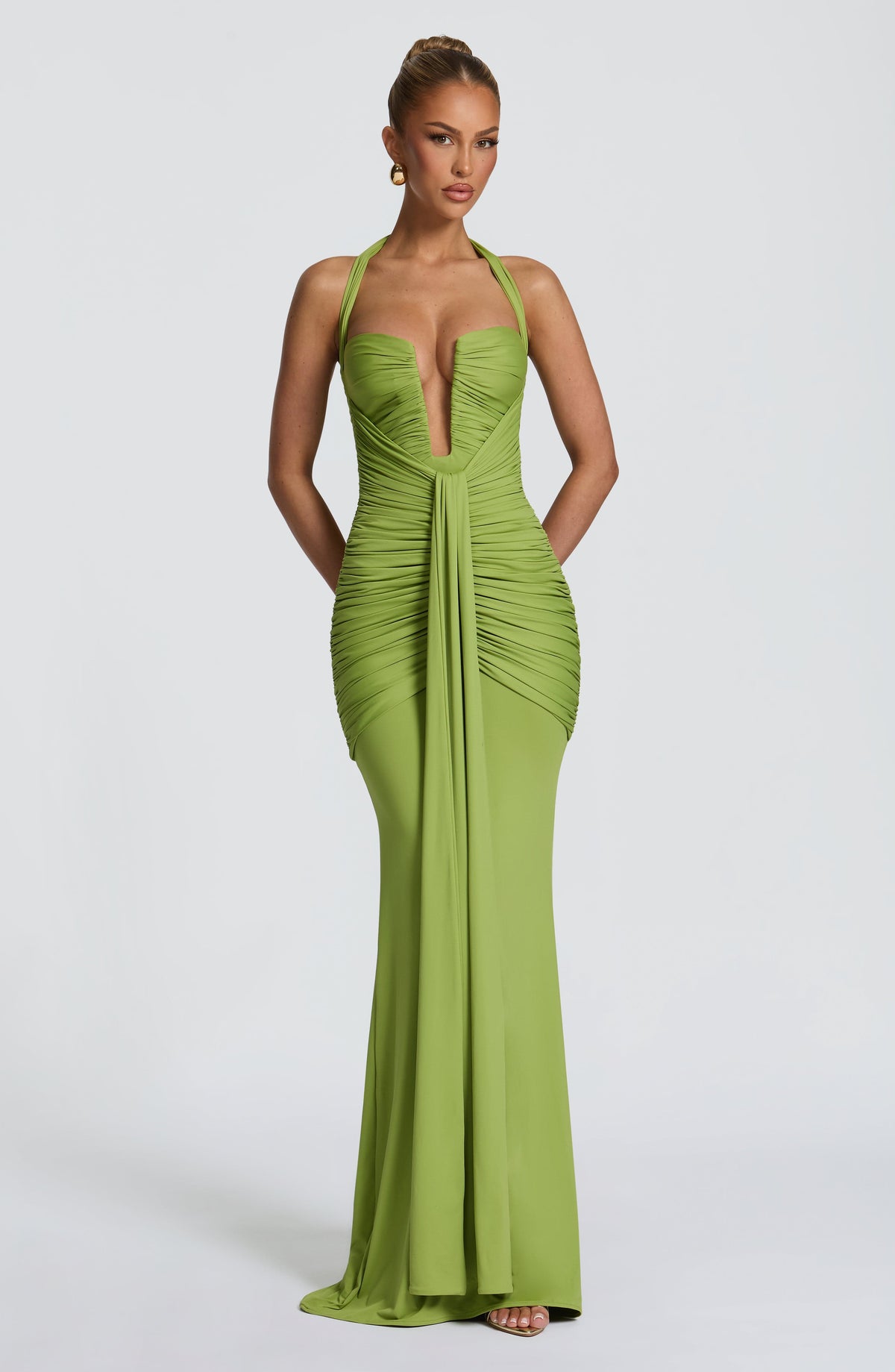 Morrigan Maxi Dress - Olive Dress XS Babyboo Fashion Premium Exclusive Design