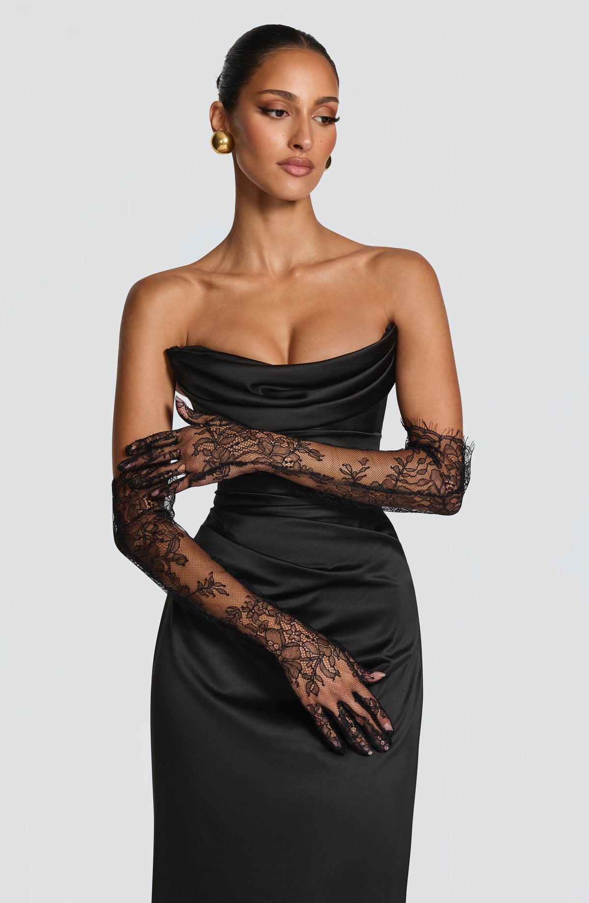 Nia Gloves - Black Accessories Babyboo Fashion Premium Exclusive Design