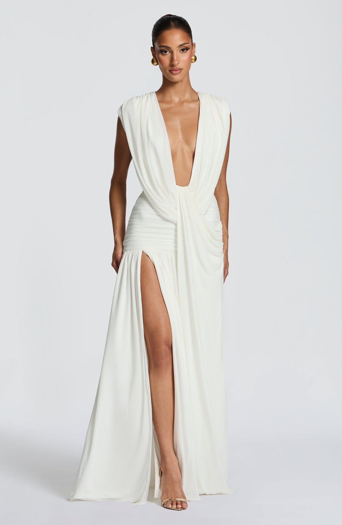 Romilly Gown - Ivory Dress XS Babyboo Fashion Premium Exclusive Design
