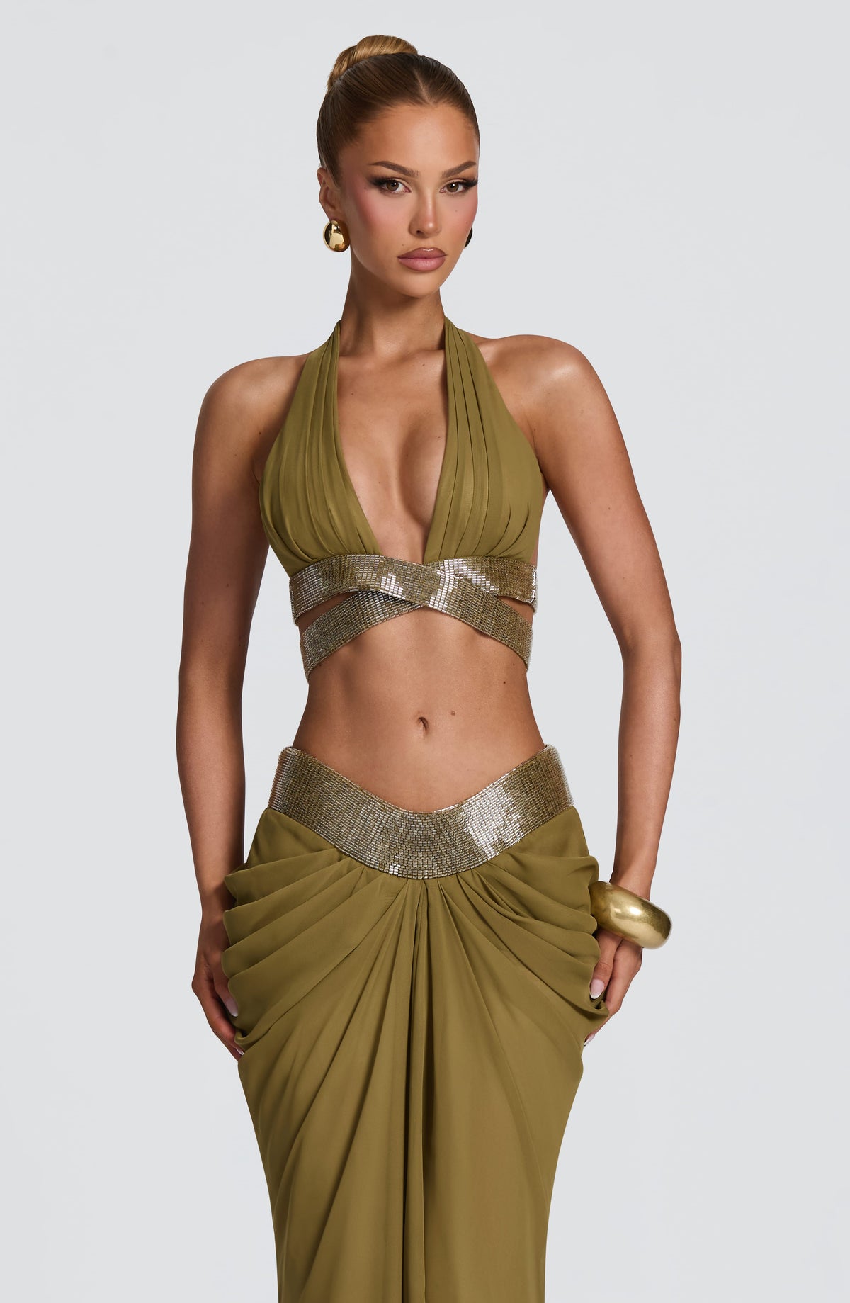 Sophie Bralette - Deep Olive Tops XS Babyboo Fashion Premium Exclusive Design