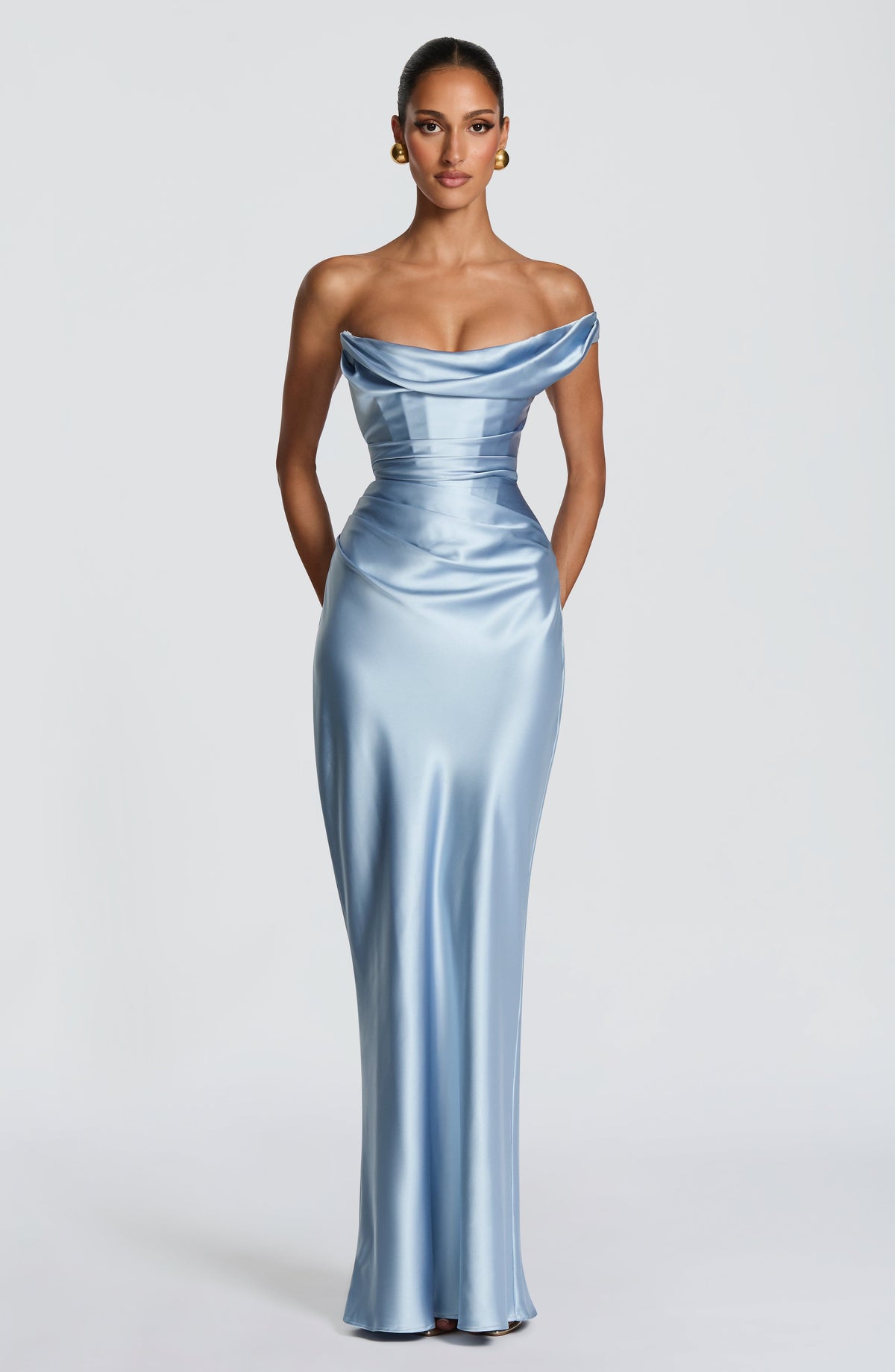 Thalassa Maxi Dress - Glacier Blue Dress XS Babyboo Fashion Premium Exclusive Design