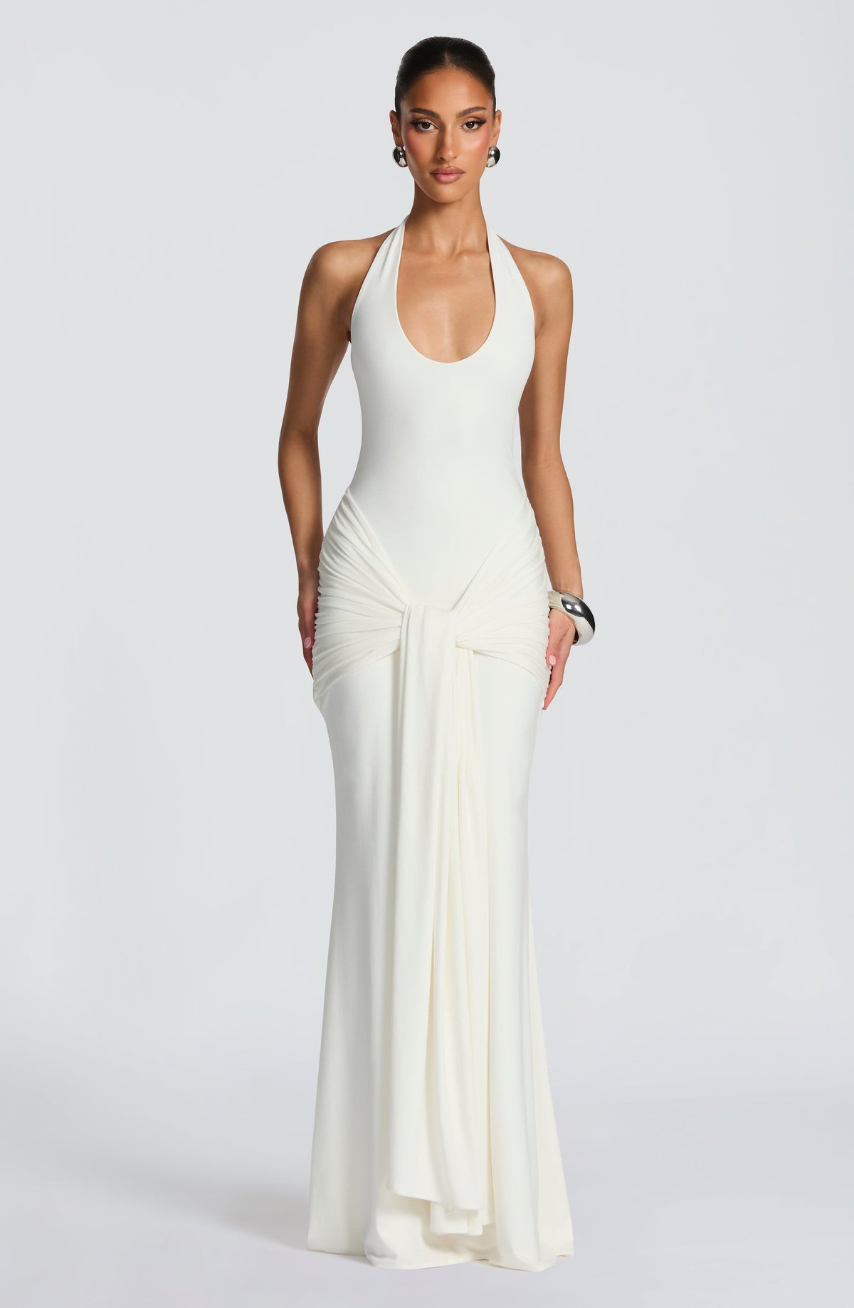 Veneda Maxi Dress - Ivory Dress Babyboo Fashion Premium Exclusive Design